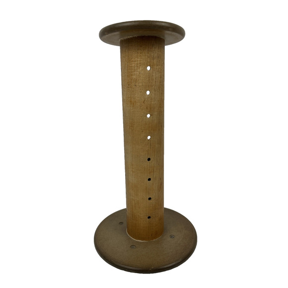 Source Unknown Other - Vintage Wooden Spool Spindle Yarn Thread Wool Bobbin Wood Loom Decor 10.5 Inch